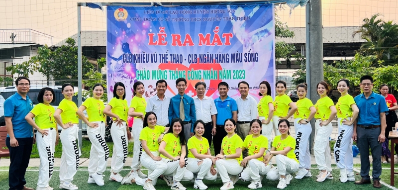 Hương Sơn: CĐCS Trường THCS Nguyễn Tuấn Thiện ra mắt các Câu lạc bộ 